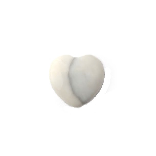 Hjerte Ivory Jade 3 x 3 cm