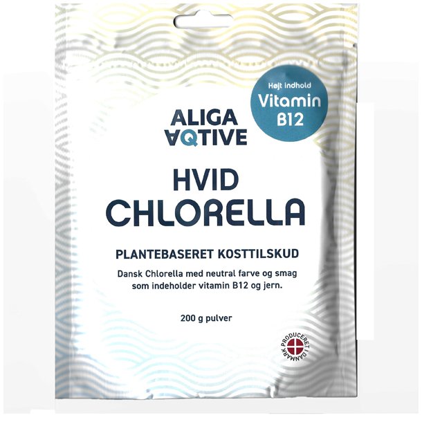 Hvid Chlorella pulver