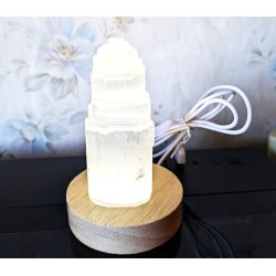 Tr�fod lampe med hvid LED lys Str. 8 x 2 cm