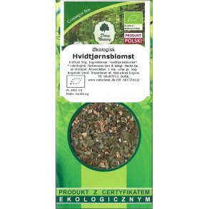 Hvidtjrnsblomst kologisk crataegus flos 50 g