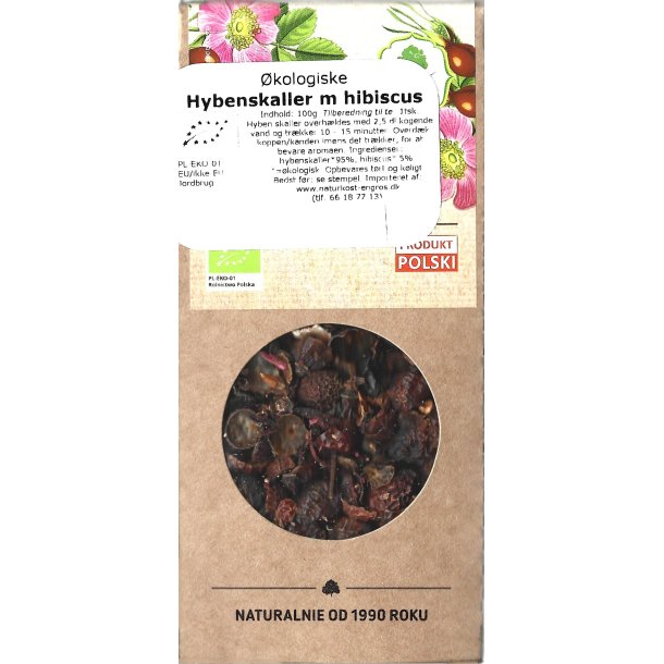 Hybenskaller med hibiscus kologiske - Dary Natury