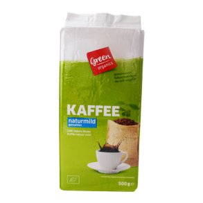 Kaffe malet, mild kologisk 500 g Greenorganic