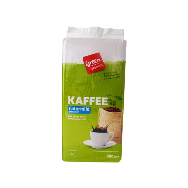 Kaffe malet, mild kologisk 500 g Greenorganic