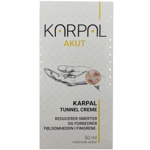 pt udsolgt Karpal Akut creme mod karpaltunnelsyndrom