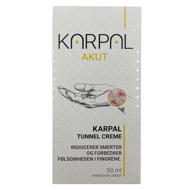 Karpal Akut creme mod karpaltunnelsyndrom