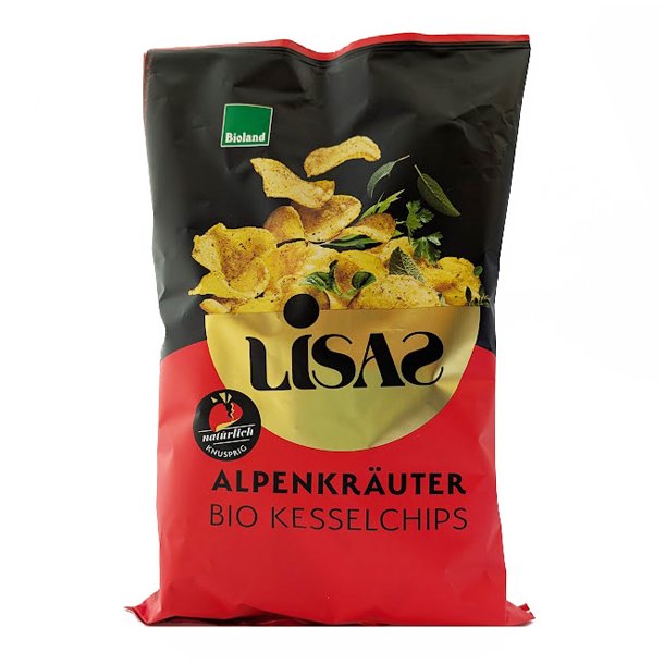 Kartoffel Chips med urter og krydderi kologisk - Lisachips