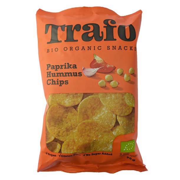 Hummus chips/kikrte chips med paprika kologisk TRAFO