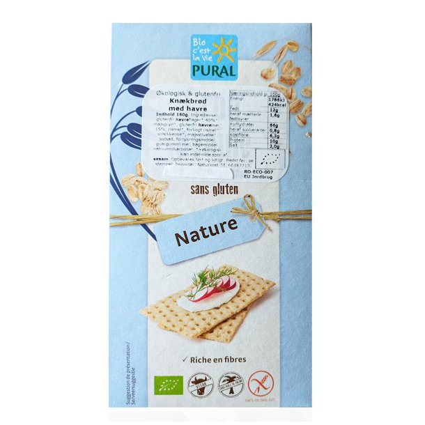 Glutenfri havre knkbrd kologisk
