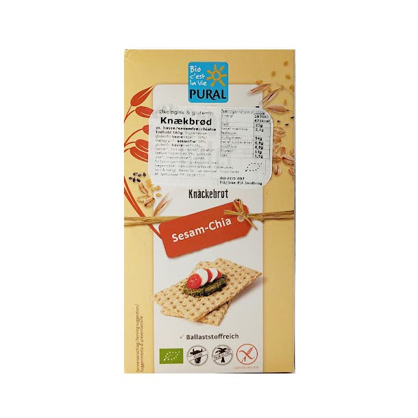 Glutenfri knkbrd med sesam og chiafr kologisk - Pural