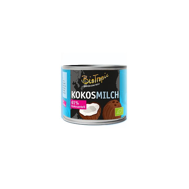 Kokosmlk 22% fedt kologisk 200 ml