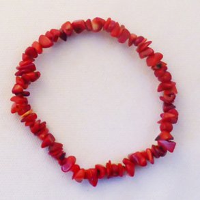 Armbnd Koral rd farvet