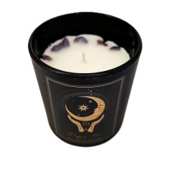 M�ne manifestations lys i glas Palo Santo &amp; Lasvendel 120 g