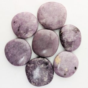 Lepidolit flad sten poleret fra Brasilien