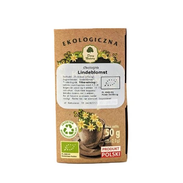 Lindeblomst te i breve kologisk Latin tiliae flos