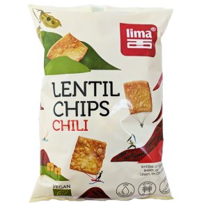 Linse Chips med chili ovnbagte kologiske -Fra firmaet Lima