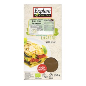 Lasagne af grnne linser kologisk vegan
