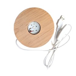 Tr�fod med flerfarvet LED lys 10 x 2 cm