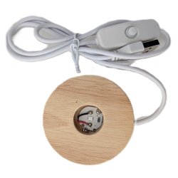 Tr�fod med farveskiftende LED lys  6 x 2 cm