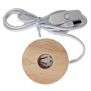 Tr�fod med farveskiftende LED lys  6 x 2 cm