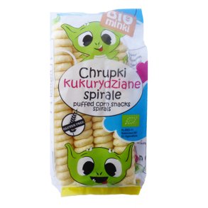 Majs snack spiraler kologiske - BIOMINKI