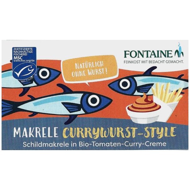 Makrelfileter uden skind i tomatkarrycreme