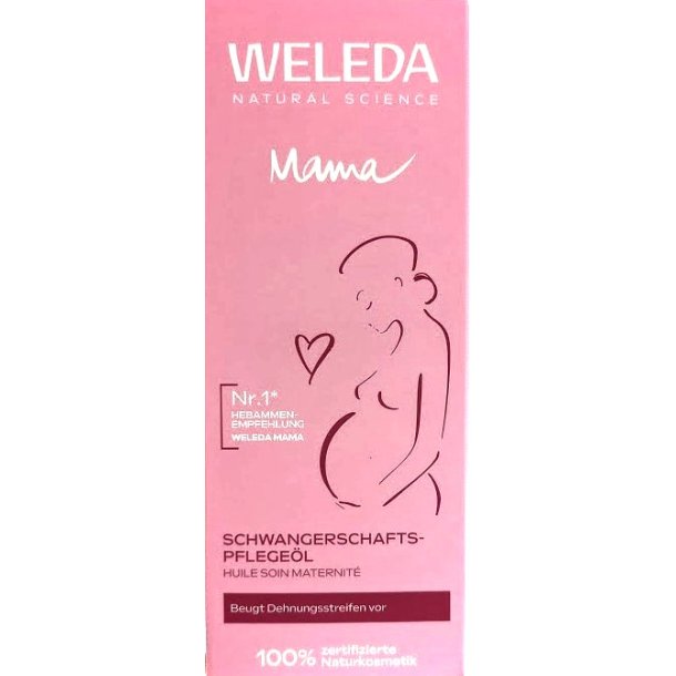 Massage olie til pleje under og efter graviditeten (Weleda)