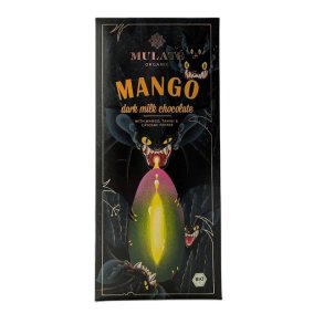 Mrk mlkechokolade med mango, tahin & cayennepeber 