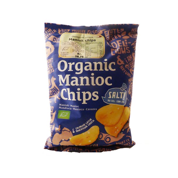 Maniok chips saltede �kologiske - El origen