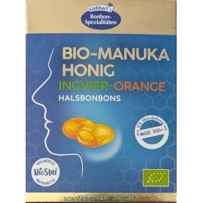 Manuka Honnig Hals bolsjer ingef�r appelsin �ko - Liebhart's