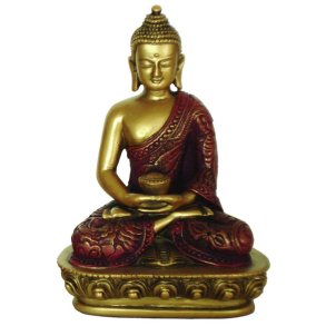 Buddha Meditation pose i farver. 13 cm