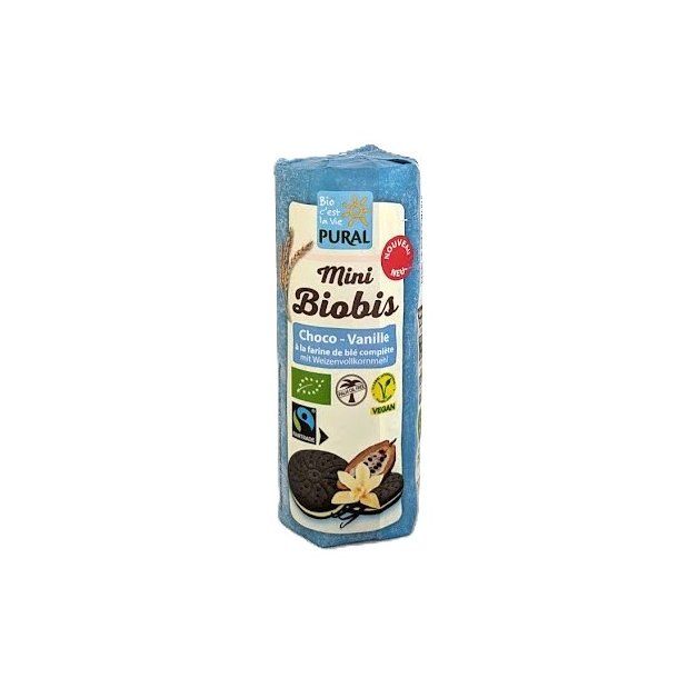 Biobis mini kiks med chokolade-vaniljecreme �kologisk