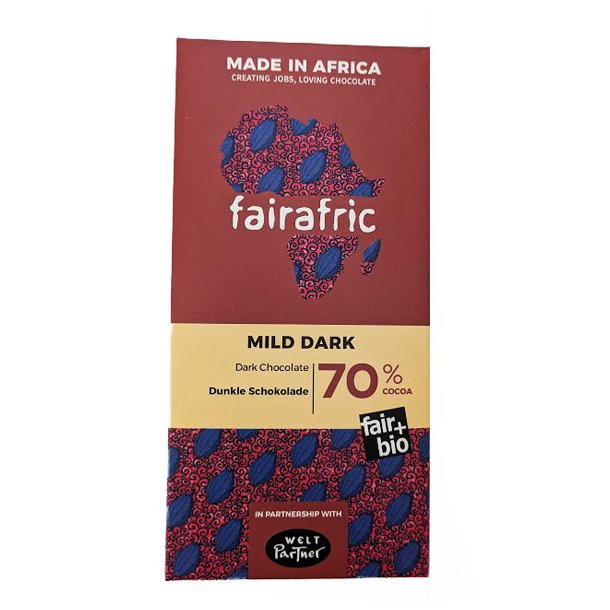 Mrk chokolade 70% Kakao kologisk Fra Ghana