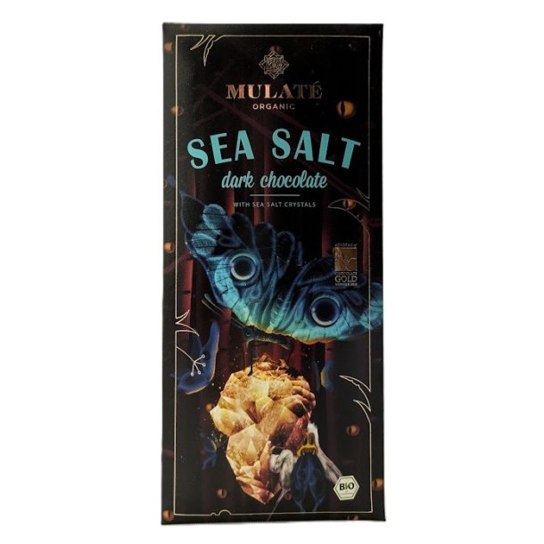 Mrk chokolade med havsalt og 70% kakao kologisk