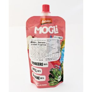 Biodynamisk frugtmos af ble banan og jordbr