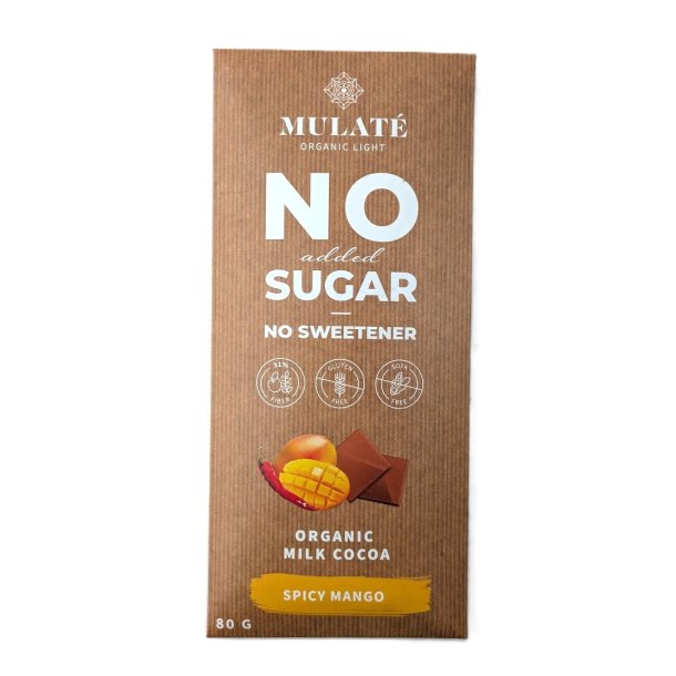 Kakaobar med Mango - uden tilsat sukker - Mulat