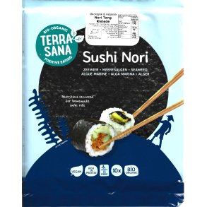 Sushi Nori - 10 plader kologiske - Terrasana