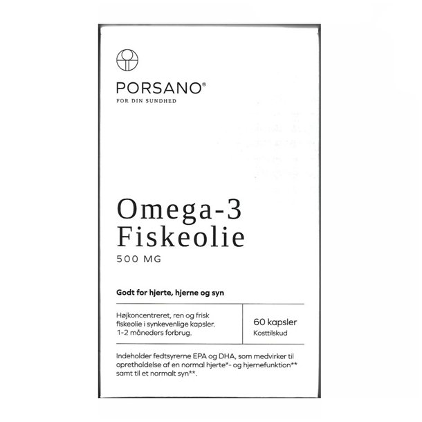 Porsano Omega-3 Fiskeolie