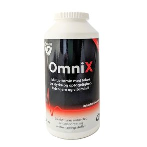 OmniX Multivitamin uden jern og vitamin K.
