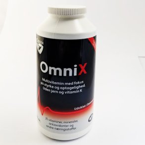 OmniX Multivitamin uden jern og vitamin K.