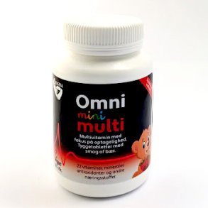 OmniMini Multi. Tyggetabletter med brsmag.