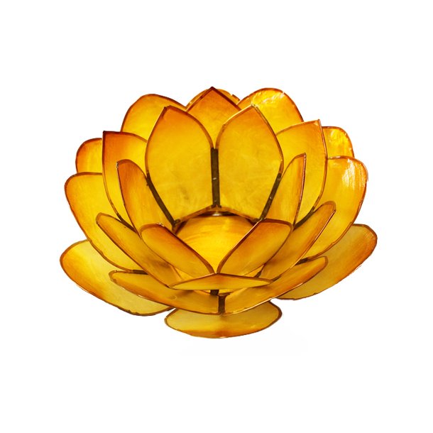 Lotusblomst Orange II  til fyrfadslys