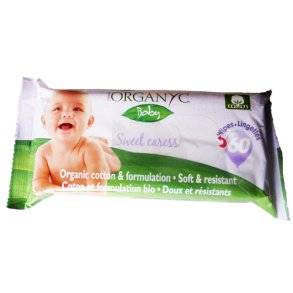 Organyc vdservietter til brn (engangs-servietter