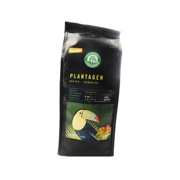 Plantagen hele kaffe b�nner Demeter, �kologiske - Lebensbaum