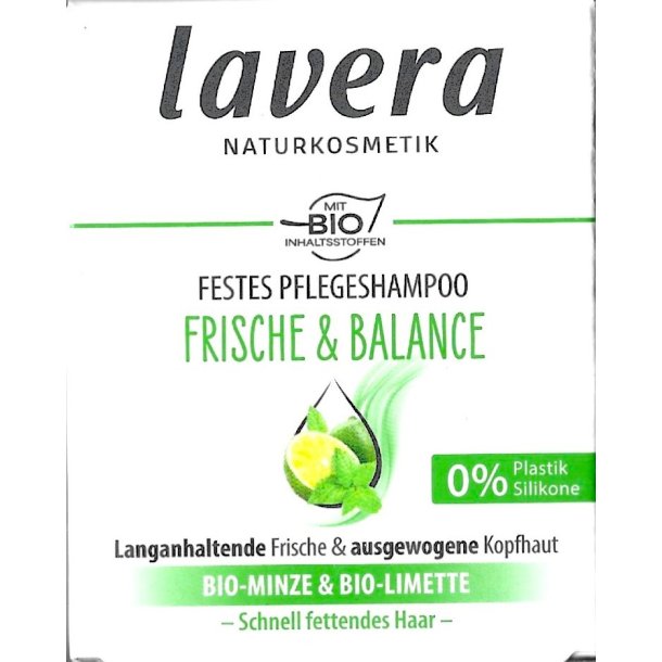 Friskhed & balance -Fast plejeshampo-bar (Lavera)