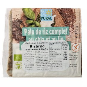 Fuldkorns risbr�d �kologisk med chia og h�rfr� glutenfri