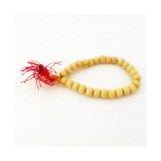 Wrist Mala: Light Wood