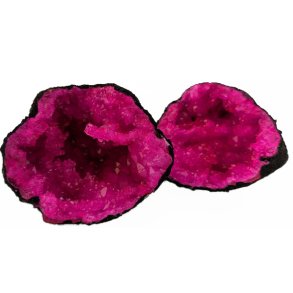 Geode st farvede store Pink