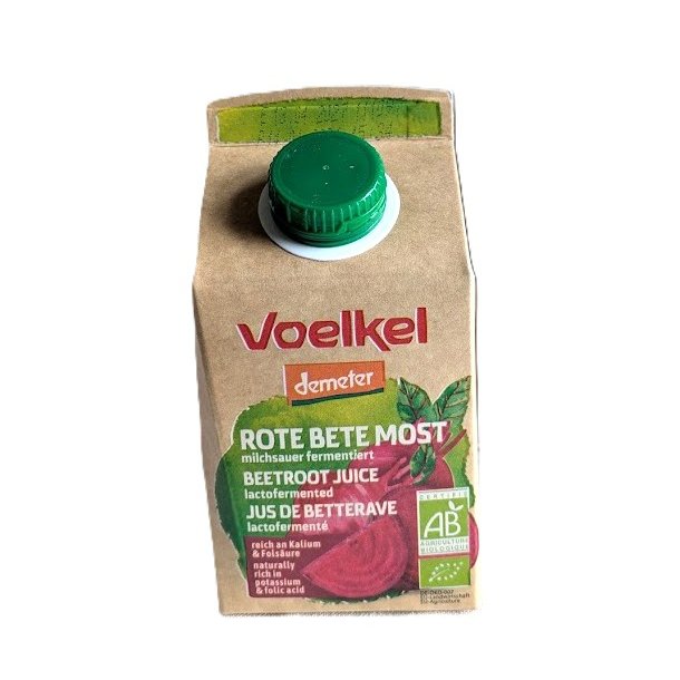 R�dbedesaft m�lkesyret 500 ml Demeter �kologisk