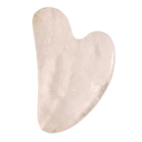 Gua sha Flad massage sten i Rosakvarts 5x8 cm - 30 - 45 g