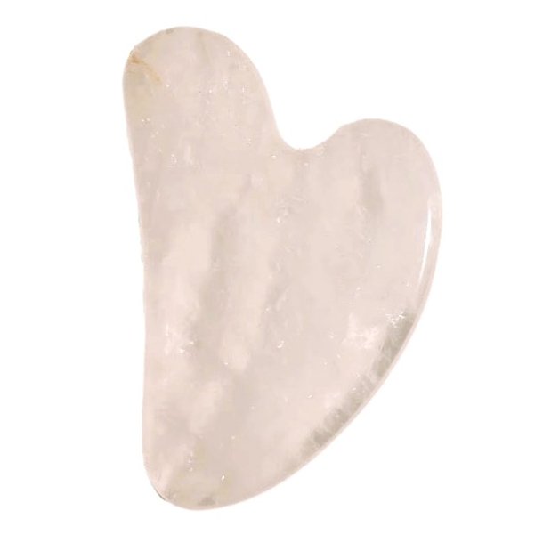 Gua sha Flad massage sten i Rosakvarts 5x8 cm - 30 - 45 g